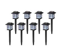 JNJOOD 8 luces solares de jardín, luces solares de paisaje para luces solares para patio, jardín, césped, , C