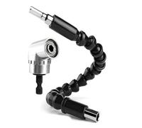 JNJOOD Adaptador para taladro de ángulo recto de 105 grados extensión eje flexible extensión de 105 grados 1/4 de pulgada punta hexagonal para taladro duradero fácil de instalar fácil de usar