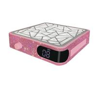 JNJOOD Aspirador de Polvo para Uñas Profesional Sin Escobillas: 48 W, Succión Eficiente, Color Rosa