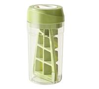 JNJOOD Bandeja para Cubitos de Hielo de Alimenticio con 8 Compartimentos, Moldes Portátiles para Cocina y Refrigerador, Color Verde.