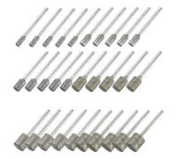 JNJOOD Brocas de Diamante para Esmerilado, Vástago de 1/8 de Pulgada, Brocas Cilíndricas con Punta Montada de Diamante de 3/4/5/6/8/10 mm de Diámetro para Tallado