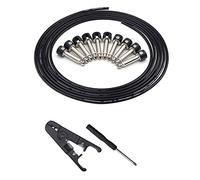 JNJOOD Conectores Sin Soldadura Diseño Guitarra Cable Diy Guitarra Kit de Cable de de Pedal