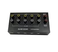 JNJOOD Expansor de micrófono de 5 canales 5 canales, mezclador de audio de 5 canales, expansor de micrófono recargable