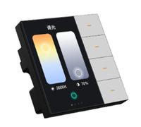 JNJOOD Interruptor de pared ZigBee Tuya Smart Panel de Control Central Interruptor de 4 Grupos