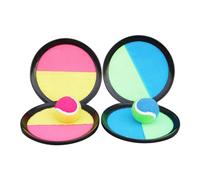 JNJOOD Juego de pelota y agarre, juego de lanzamiento para niños, niños y niñas, juego de pelota y captura con 2 remos para regalos de cumpleaños de Pascua al aire libre playa