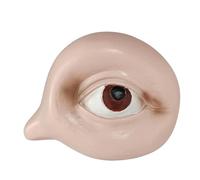 JNJOOD La estatua de resina de frutas que lo ve, simulación con ojos, escultura creativa, decoración de escritorio, duradera, fácil de usar -D
