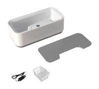 JNJOOD Máquina de Limpieza Ultrasónica, Máquina de Limpieza de Joyas, Máquina de Limpieza de Cubiertos, Máquina de Limpieza de Gafas-A