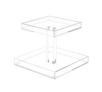 JNJOOD Organizador de perfumes de 2 niveles para cajonera y estante para bandeja de perfumes de 2 niveles
