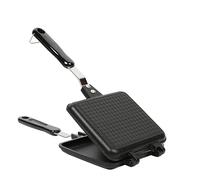 JNJOOD Sandwichera antiadherente caliente Sandwich Maker Grill Sartenes con de aluminio Flip Pan para el hogar Cocina