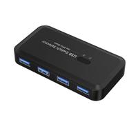 JNJOOD Selector KVM USB 3.0 Hub KVM Docking Station 2 Ordenador Compartir Impresora Teclado Laptop PC Desktop Accesorios