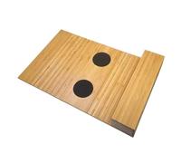 JNJOOD Soporte para Tazas de Sofá, Soporte para Control Remoto de TV Multifunción de Madera, Bolsa de Almacenamiento para Muebles, Bandeja para Sofá Plegable Múltiple