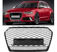 JNLIFT Parrilla Delantera del Coche para Audi A6 S6 C7 2015-2018,Parrilla del Radiador Delantero para Parachoques Delantero,Rejilla ABS Tuning Accesorios