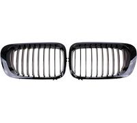 JNLIFT Parrilla Delantera del Coche para BMW Serie 3 E46 M3 Coupe Cabrio 1999-2003- 2007,Parrilla del Radiador Delantero para Parachoques Delantero,Rejilla ABS Tuning Accesorios,A