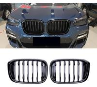 JNLIFT Parrilla Delantera del Coche para BMW X4 G02 2018-2020,Parrilla del Radiador Delantero para Parachoques Delantero,Rejilla ABS Tuning Accesorios