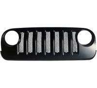 JNLIFT Parrilla Delantera del Coche para Jeep Wrangler JK 2007-2017,Parrilla del Radiador Delantero para Parachoques Delantero,Rejilla ABS Tuning Accesorios