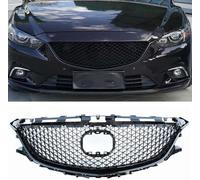 JNLIFT Parrilla Delantera del Coche para Mazda 6 2014-2016 Honeycomb Style,Parrilla del Radiador Delantero para Parachoques Delantero,Rejilla ABS Tuning Accesorios