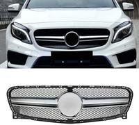 JNLIFT Parrilla Delantera del Coche para Mercedes Benz GLA Class X156 GLA180 GLA200 GLA250 2014-2016,Parrilla del Radiador Delantero para Parachoques Delantero,Rejilla ABS Tuning Accesorios
