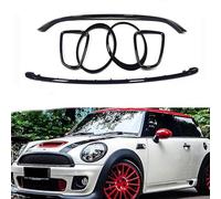 JNLIFT Parrilla Delantera del Coche para Mini Cooper r55 R56 R57 2007-2015,Parrilla del Radiador Delantero para Parachoques Delantero,Rejilla ABS Tuning Accesorios