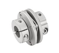 JNMING 1 pieza de acoplamiento de aluminio de sección única de 56 x 45 mm, acoplador flexible, serie de abrazaderas de pasos de diafragma for operación de alta velocidad(12mm to 15mm)