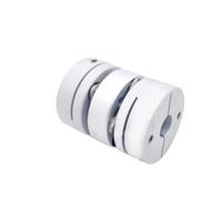 JNMING 1 pieza de aleación de aluminio D20L30, acoplamiento de diafragma doble, conector elástico D20 mm L30 mm, codificador de servomotor de paso con tornillo de bola(5x5mm)