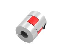 JNMING Acoplador de aluminio D20L25, eje flexible ciruela, diámetro interior de 3 mm, 3,17 mm, 4 mm, 5 mm, 6 mm, 6,35 mm y 8 mm, conector de motor, acoplamiento CNC(3.17mm to 7mm)