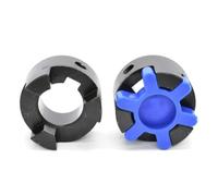 JNMING Acoplador flexible de acero de 3 mordazas D53.5 L67, adaptador de acoplamiento ciruela for eje de motor CNC(28mm to 30mm)