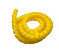JNMING Funda organizadora de Cables en Espiral, Protector de Cables Flexible, Cubierta de bobinado de Tubos(Yellow,ID12mm x 5 Meters)