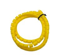 JNMING Organizador de Cables en Espiral Flexible de 30 mm de diámetro Interior, Resistente Envoltura Protectora for una gestión ordenada y Limpia.(Yellow,1 Meter)