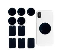 JNNJ 10 Piezas Placa Metálica para Teléfono, Placa Metálica De Repuesto para Soporte Magnético De Teléfono Coche con Adhesivo, Placa De Metal con Lámina Adhesiva, para Teléfono Móvil Y Tablet Coche