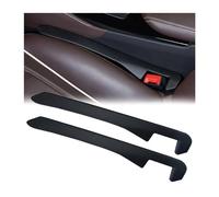 JNNJ 2 Piezas Almohadilla Relleno Para Coche, Asiento De Almohadilla Relleno De Cuero, Tapón Espacio Asiento Coche Para El Hueco Entre El Asiento Y La Consola, Para Coche, Camioneta, SUV(Negro)