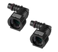 JNNJ 2 Piezas Coche Conector Liberación Manguera Ombustible, Línea Combustible Conector Curvas, Acoplador Rápido Línea Combustible, para Motocicletas Camiones SUVs RVs MPVs, Duradero Práctico