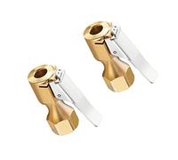JNNJ 2 Piezas Conector Inflador Neumáticos, Boquillas Inflado Neumático Boquilla Abrazadera Válvula, Neumático Boquilla Inflador Abrazadera Válvula, Conector Válvula Inflado para Coche, Camión