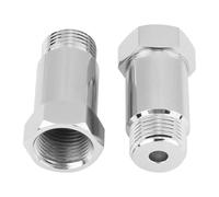 JNNJ 2 Piezas Espaciador Sonda Lambda, Extensor De Sonda Oxigeno O2 Adaptador De Tapones Espaciadores, Tapón Adaptador Sonda Lambda 45mm M18*1.5, Adaptador Eliminador Luz De Comprobación Del Motor