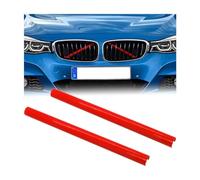 JNNJ 2 Piezas Inserción De Rejilla Frontal, Rejillas Frontales De Radiador Decorativa, Estilo Deportivo Marco De Cubierta Rejillas Del Radiador Accesorios, Compatible para F20 F21 F30 F31(Rojo)