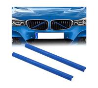 JNNJ 2 Piezas Inserción De Rejilla Frontal, Rejillas Frontales De Radiador Decorativa, Estilo Deportivo Marco De Cubierta Rejillas Del Radiador Accesorios, Compatible para F20 F21 F30 F31(Azul)