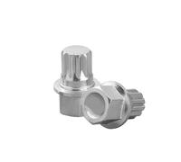 JNNJ 2 Piezas Llave De Tuercas Antirrobo Para Coche, Llave Para Quitar Tuerca De Rueda Antirrobo De Coche, Llave Vaso Alto Par Para Tornillo Antirrobo Neumático Coche Accesorios(15-dientes)