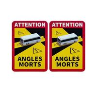 JNNJ 2 Piezas Pegatinas Attention Angles Morts, Pegatinas Attention Angles Morts, Para Autobús Y Caravanas, Pegatinas ángulos Muertos Camiones Cartel De Advertencia Con Protección UV(Autobuses)