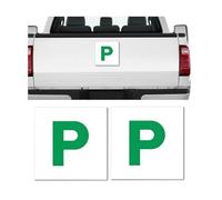 JNNJ 2 Piezas Placas En L Magnéticas, 2-L-Placas En Magnéticas, 2-Placas Magnéticas-L, Coche Placas-Magnéticas-Placas L-Magnetico Coches, Placas L 2-Magnetico Coche Magnético(Versión P)