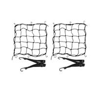 JNNJ 2 Piezas Red De Equipaje con 6 Ganchos Elástico, Motocicleta Elasticos Transporte Red Elástica De Carga, 2 Redes De Araña Y 2 Ganchos Elásticos, para Portaequipajes Bicicletas Motos Todoterrenos