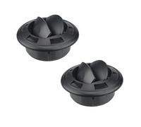 JNNJ 2 Piezas Salida De Aire Acondicionado De Autobús, Salida De Aire Caliente 75mm Para Caravana, Interruptor Ventilación Techo Deflector Aire, Louvered Dashboard Perilla Electroplaca Para RV