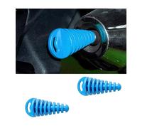 JNNJ 2 Piezas Tapón De Lavado De Escape Del Silenciador, Tapón De Lavado Escape Del Silenciador Universal Para Motocicleta, Profesional Tapón Lavado Para Motocicleta Silenciador Escape Goma(Azul)