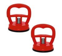 JNNJ 2 Piezas Ventosa para Abolladuras De Coche, Ventosa para Abolladuras De Carrocería De Coches, Ventosas Extractoras Reparar Abolladuras En Móviles, para Coche, Vidrio Movimiento(Rojo)