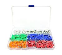 JNNJ 200 Piezas Fusibles Torpedo, Fusibles De Coche Tipo Torpedo, Automóvil Fuses Kit De Reemplazo 5A 8A 10A 16A 25A, Fuses Kit Tipo Torpedo Reemplazo Con Caja Almacenamiento Plástico Para Coches