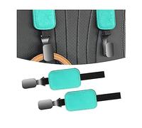 JNNJ 2PCS Ganchos para El Reposacabezas Asiento Trasero Del Coche, Gancho de Bolsa de Almacenamiento Automotriz, Perchas de Gamuza Del Asiento Trasero Del Vehículo para Colgar Bolsos(Azul)