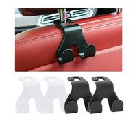 JNNJ 4 Piezas Ganchos Para Asiento De Coche, Universal Ganchos Para Reposacabezas Coche, Ganchos De Plástico Coche, Portátil Asientos Soporte Gancho Para Reposacabezas Bolsas De La Compra, Bolsos