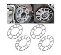 JNNJ 4 Piezas Separadores Universales, Espaciadores De Aluminio Para Ruedas De Coche, Juntas Cubo De Rueda Ensanchadas Modificadas, Para Rueda Atornillada Evitan El Roce Los Neumáticos(3mm)