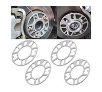 JNNJ 4 Piezas Separadores Universales, Espaciadores De Aluminio Para Ruedas De Coche, Juntas Cubo De Rueda Ensanchadas Modificadas, Para Rueda Atornillada Evitan El Roce Los Neumáticos(5mm)