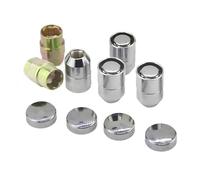 JNNJ 4 Piezas Tuercas Rueda Cónicas Cerradas, Tuercas Rueda M12x1.5 Para Para Llantas De Aleación, Tuercas De Rueda Para Llantas De Aluminio Originales, Cromo Herramienta Coche Con Unión Cónica