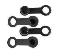 JNNJ 4 tapones de goma para purga de frenos, tapón antipolvo para purga de frenos, color negro, tapas de rosca de goma a juego