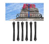 JNNJ 6 Piezas Correas De Amarre Strap De Amarre, Lazos De Amarre para Motocicletas Lazos Amarro Suaves Correas Amarro, Correa Trinquete Correas Sujección Cinta para Remolque Acarreo(Negro)